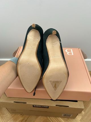 Salones Zara - Verde Botella - Talla 36