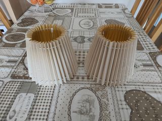 2 pantallas lámparas plegables