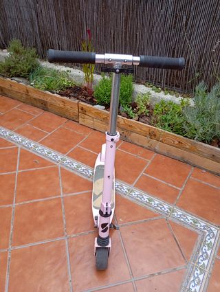 Patinete rosa niña
Plegable
Con pata de cabra