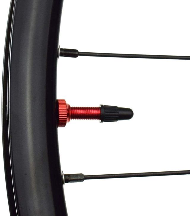 8 válvulas tubeless presta rojas 38mm