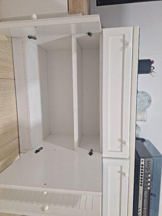 Aparador blanco de madera