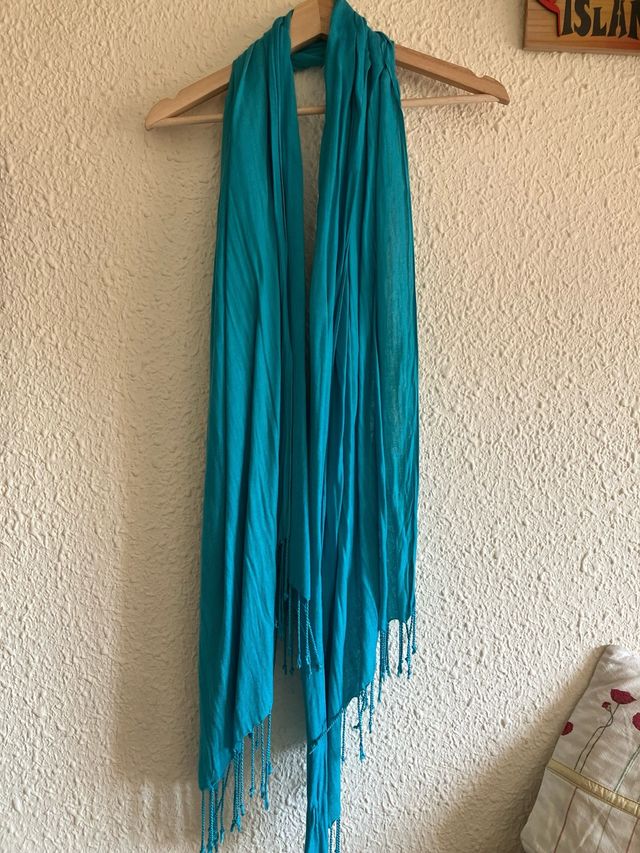 Fular turquesa - Chal ligero