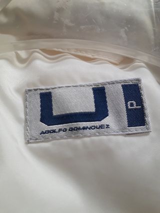 Plumífero blanco Adolfo Domínguez