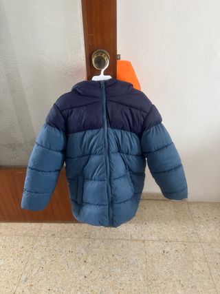Abrigo Benetton niño - Azul marino y verde azulado