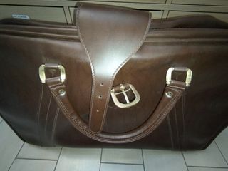 Valigia Borsa Borsone Vintage anni 50 in Pelle co