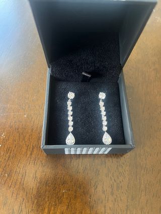 Pendientes Lineargent novia largos