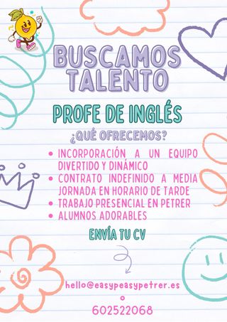 PROFESOR/A DE INGLÉS 