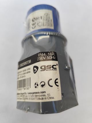 Adaptador clavija aérea 250V