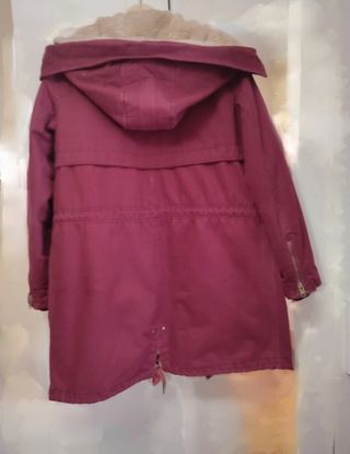 Parka Pull&Bear - Rojo Burdeos