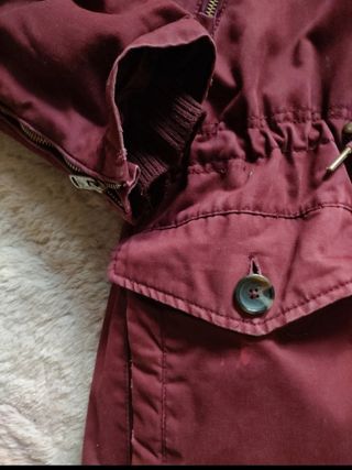 Parka Pull&Bear - Rojo Burdeos
