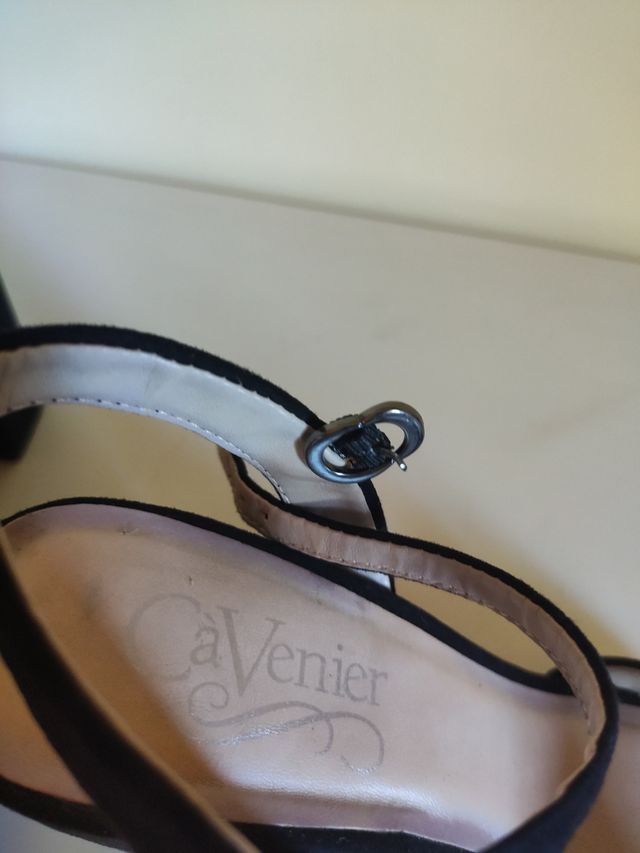 Sandali neri tacco 10 - n.38