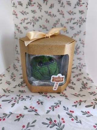 Adorno navideño tejido a crochet  de Grinch