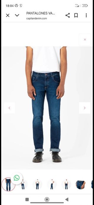 Vaqueros Capitan Denim - Azul. Hechos en España.