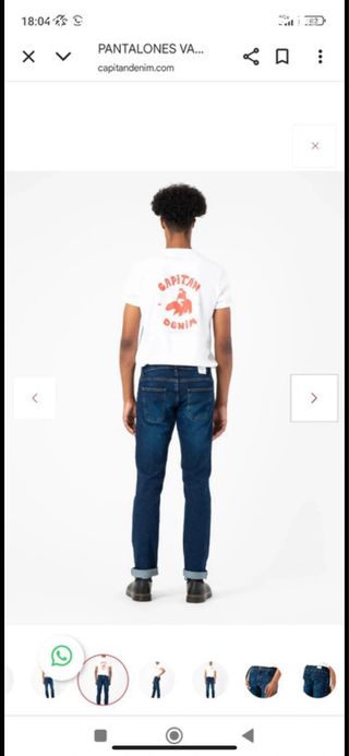 Vaqueros Capitan Denim - Azul. Hechos en España.