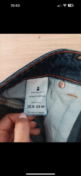 Vaqueros Capitan Denim - Azul. Hechos en España.