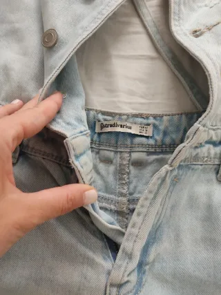 Peto vaquero corto azul