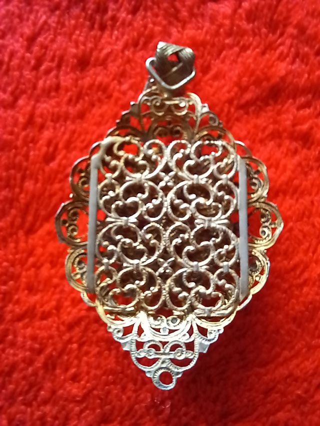 Ciondolo filigrana |perle viola incastonate