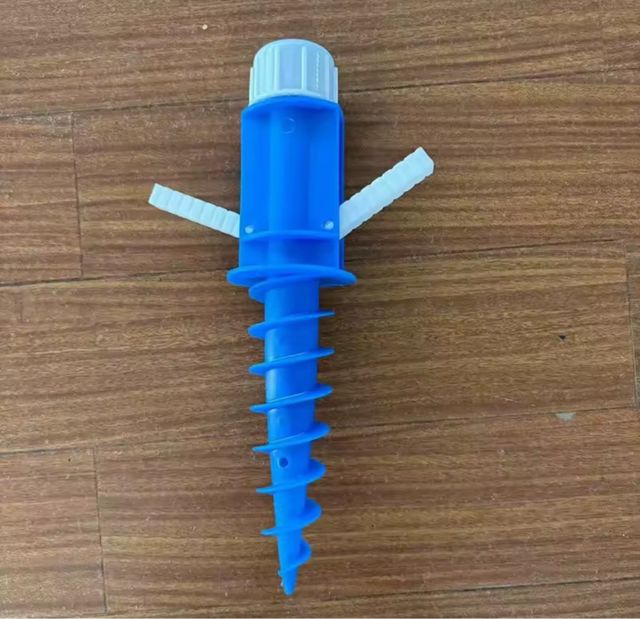 Pincho espiral para sombrilla AZUL