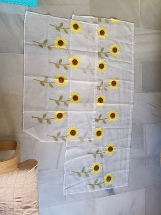 Persiane da cucina - tende a girasoli in 2 pezzi