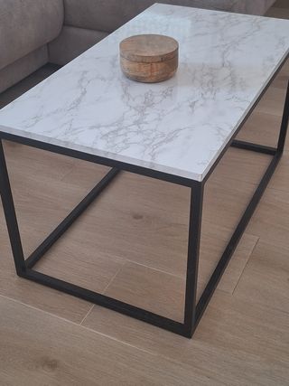Mesa centro moderna - efecto mármol 