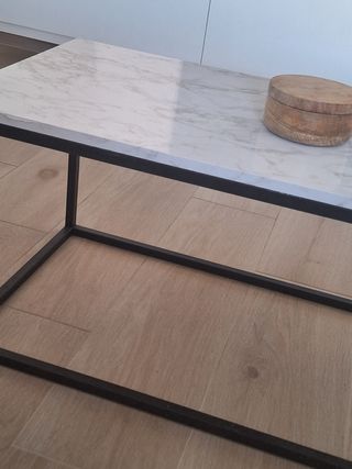Mesa centro moderna - efecto mármol 