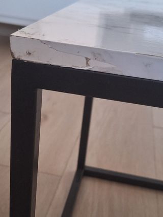 Mesa centro moderna - efecto mármol 
