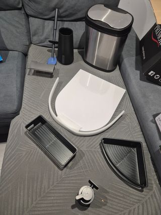 Pack baño Tiger: Asiento, cepillo...