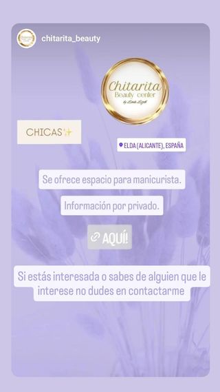 Espacio para manicurista