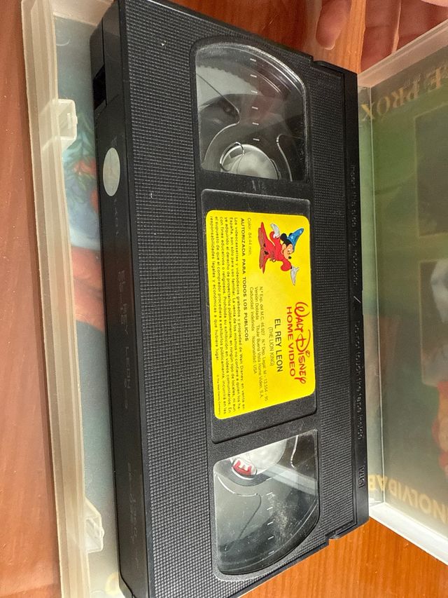 VHS El Rey León (Disney)