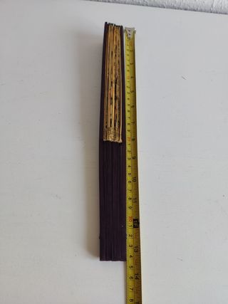 Abanico chino vintage pintado a mano