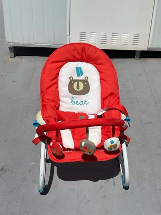 Hamaca Bebé Plegable Roja