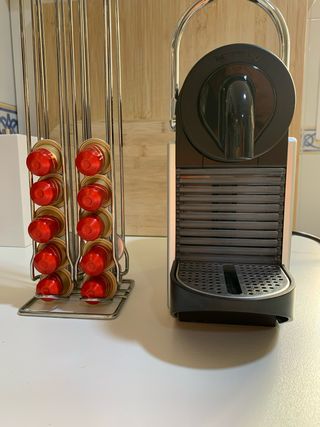 Cafetera Nespresso Delonghi Pixie Silver