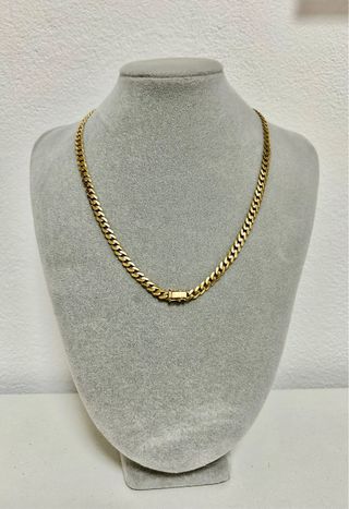 Cadena cubana oro 18k