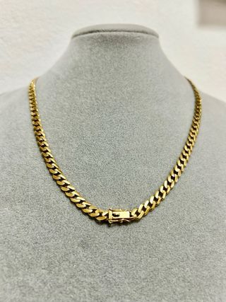 Cadena cubana oro 18k