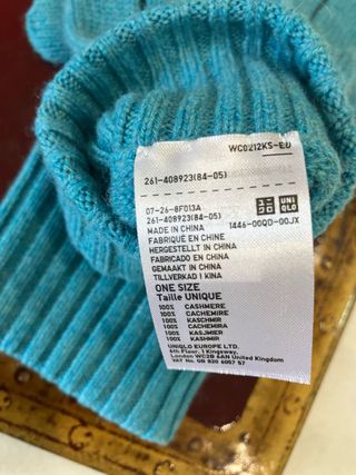 Gorro y guantes UNIQLO - Turquesa