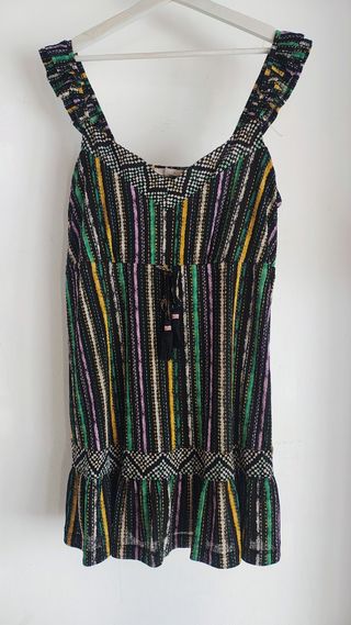 Vestido Springfield multicolor tirantes