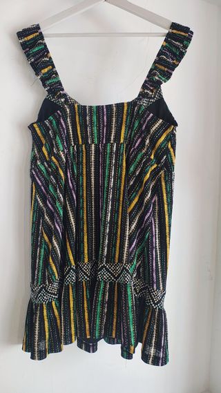 Vestido Springfield multicolor tirantes