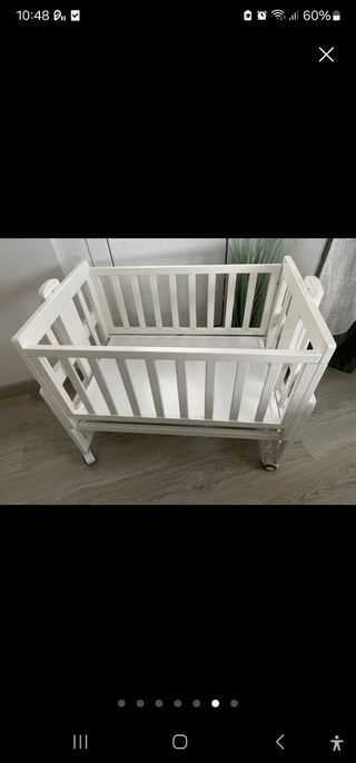Cuna bebé blanca - Mini cuna