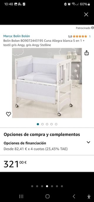 Cuna bebé blanca - Mini cuna
