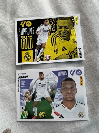 Cromo Mbappé Supreme Gold.