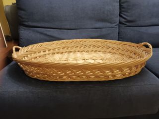 Cesta mimbre ovalada
