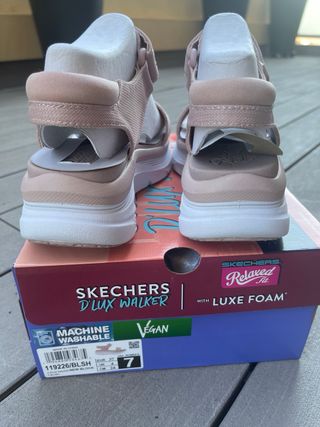 Sandalias Skechers D'Lux Walker - Rosa - 37