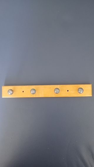 Appendiabiti da parete bambini in legno 4 ganci