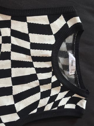 Vestido MNG - blanco&negro - Talla S