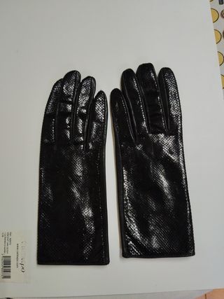 Guantes Hermès vintage negros