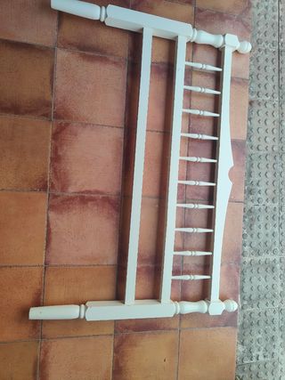 Cabecero cama 135 blanco madera