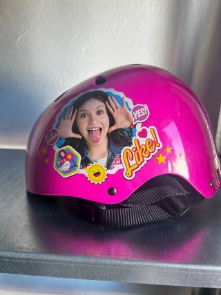 Casco bici niña rosa