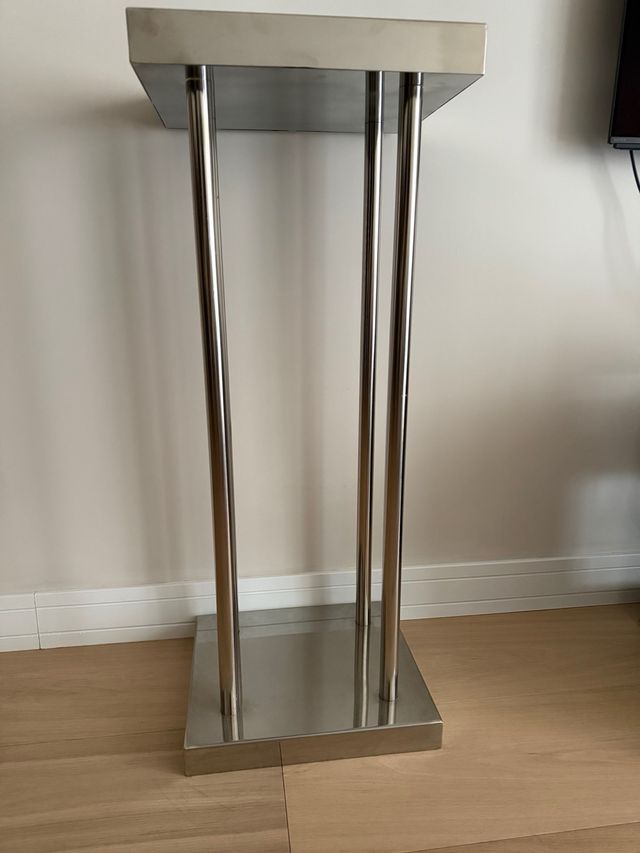 Pedestal Moderno Acero Inoxidable