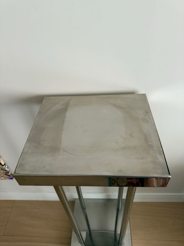 Pedestal Moderno Acero Inoxidable