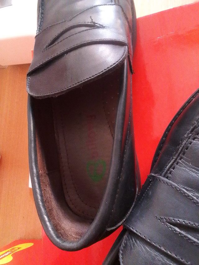 Zapatos colegiales piel negros